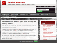 Tablet Screenshot of jobsinchina.com